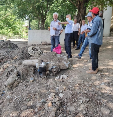 Başkanımız DSİ tarafından yürütülen Dere ıslah ve betonarme çalışmalarını yerinde inceledi..