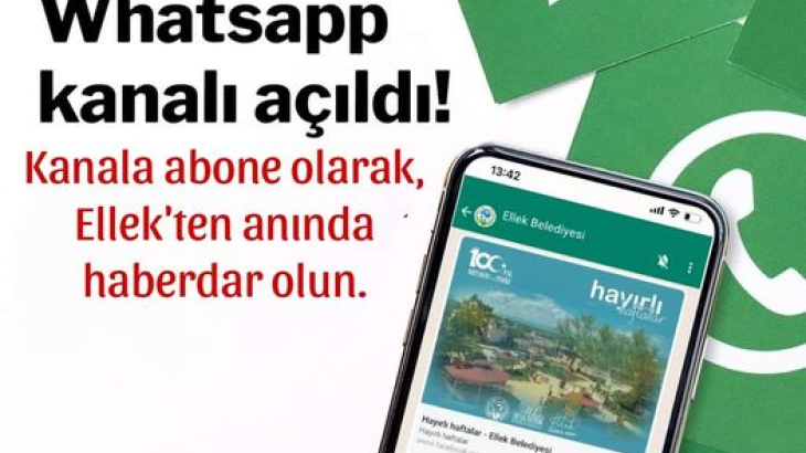 Ellek Belediyesi WhatsApp kanalı açıldı!